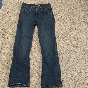 Levi's Dark Blue Straight Leg Jeans